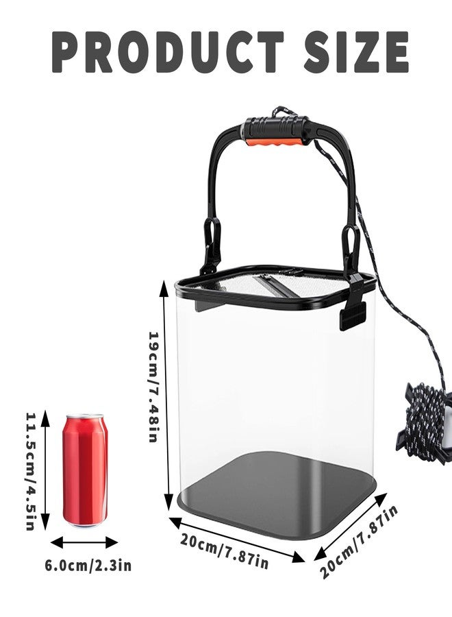 MHLLGN Foldable Aquarium, Portable Fish Tank, Fish Transport Container, EVA Fish Bowl, Beginner Tank, Catch and Release Aquarium for Beach, Pool and Lake - Image 2